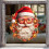 Raamstickers met kerstbalmotief (1 stuk) 5