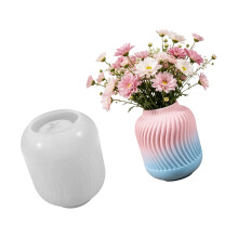 Striped Vase Silicone Molds Easy Demolding For Handmade-3
