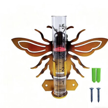 Rain Gauge Outdoor,Butterfly Rain Gauge Decorative Rain Measure