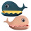 Stylish Whale Shape Bathroom Accessory With-blue powder 1