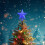 Étoile à cinq branches dorée pour sapin de Noël 4