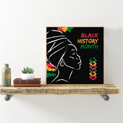 Affiche décorative sur toile pour le Mois de l'histoire des Noirs 2