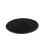 Flauschiger runder Teppich aus Polyester, 100 cm, Schwarz 2