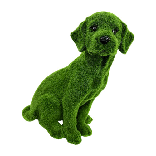 Gartenmoos-Hundestatue, Tierfigur, Dekoration,-Stil1