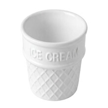 Einzigartige Eistüten-Designs, Keramikschale für Snacks,-Weiß