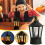 Lanternas de abóbora com LED, decoração de Halloween a bateria 4