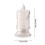 LED krystallys ornament varm hvid 2-pak 3