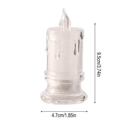 LED krystallys ornament varm hvid 2-pak 2