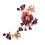 Applique de broderie de fleurs en Polyester, couture sur-Violet 1