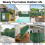 Painel de cerca de hera artificial 118x39,4 polegadas verde 5
