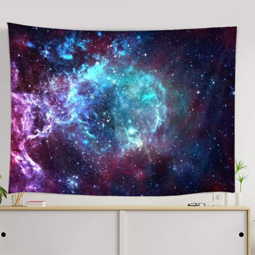 Tähtikuvioinen seinävaate, polyesteriä, 1,0 x 1,5 m 2