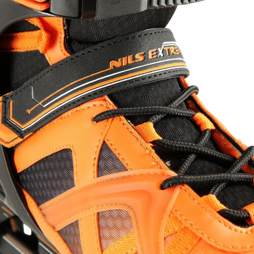 Pattini in linea, nero-arancione, taglia 42 2