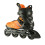 Pattini in linea, nero-arancione, taglia 42 9