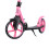 Pink scooter til børn - justerbar højde, let 9