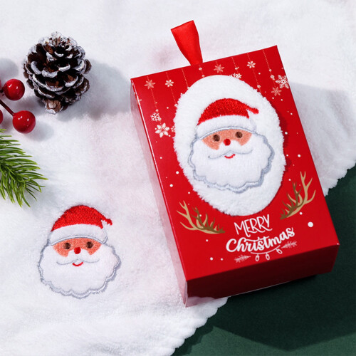 Weihnachts-Geschenkset mit Korallenvlies-Handtüchern 1