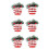 Christmas Ball Ornaments Flocked Suede 6pcs 2