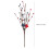 Red White Blue Artificial Flower Sprig 40cm 3