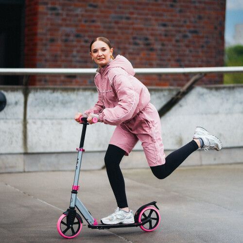 Folding Kick Scooter for Adults, Adjustable Height 1
