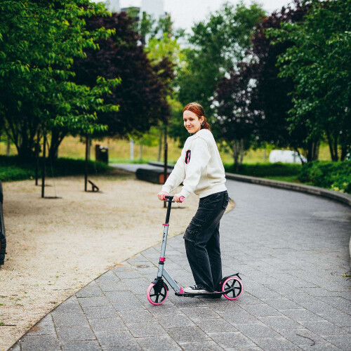 Folding Kick Scooter for Adults, Adjustable Height 2