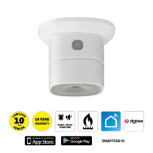 Detector inteligente de monóxido de carbono, conectado a la aplicación, alarma de 85 dB
