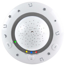 Proyector de luz nocturna para bebés con cielo estrellado y canciones de cuna