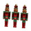 Christmas Nutcracker Pendant Ornaments Green 3 Pieces 2