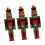 Christmas Nutcracker Pendant Ornaments Green 3 Pieces 3