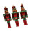Christmas Nutcracker Pendant Ornaments Green 3 Pieces 5