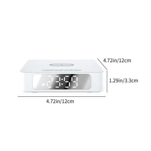15-W-Wireless-Ladestation mit Wecker 2