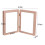 Wooden Double Folding Picture Frame 4x6 Inch Vertical 3