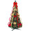 Quinlirra 4ft collapsible pre-lit Christmas tree with gold 2