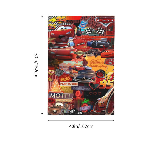 Salama McQueen -gobeliini 60x40 tuumaa polyesteriä 1
