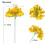 Conjunto de 10 flores artificiais de hortênsia azul com hastes (7 polegadas) 5
