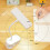Lampe de bureau rechargeable à pince – Lampe de lecture en ABS blanc, 3 5