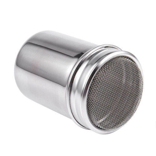 2X Silver Stainless Steel Mesh Tube Type Dusters Dusting Salt Shaker Spice Jar 2