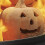 Decorațiune de Halloween cu dovleac de foc din gresie, 1 bucată 4