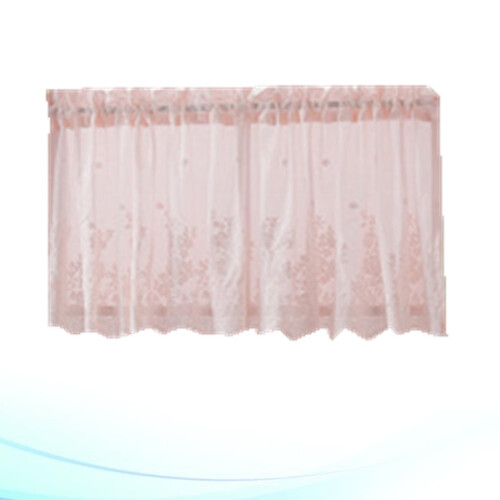 Raindrops Pink Short Lace Curtain 74x61cm 1 Set 2