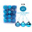 Christmas Ball Ornaments Sky Blue 24 pcs 3