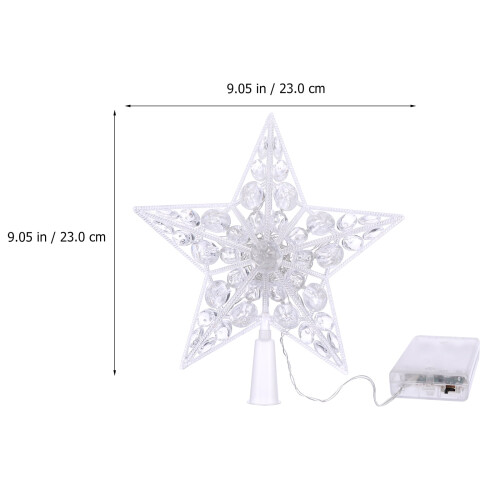 LED-lysende stjernetrætop, 21 cm 1