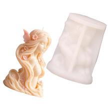 Wing Girl Embossing Silicone Candle Mold For Making Scented