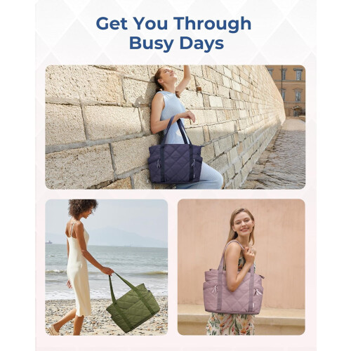 Γυναικεία τσάντα Crush Puffer Tote, με φερμουάρ 20 λίτρων 1
