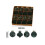 Flocked Velvet Christmas Tree Ornaments Set 12pcs 3
