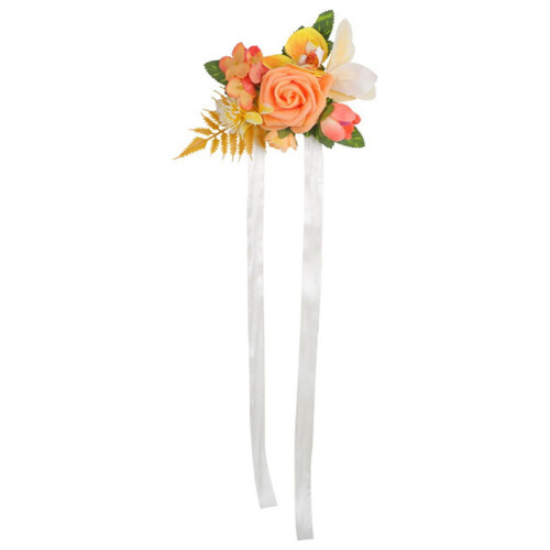 Bridesmaid Wrist Flower Artificial Rose Accessory 1