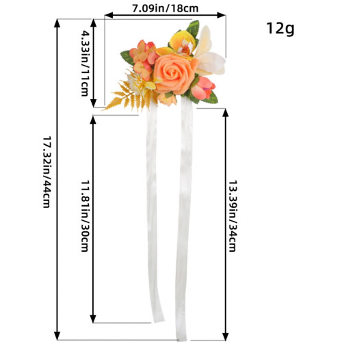 Bridesmaid Wrist Flower Artificial Rose Accessory 2