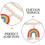 Raffhalter aus Holzperlen mit Regenbogenquaste 2