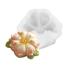 3D Peach Blossom Pastry Silicone Molds For Baking Cakes-1