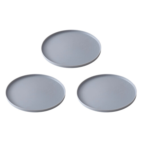 Pet Dining Mat Feed Container Placemat Food Safe Rubber-Gray