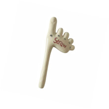 Funny Foot Toe Ceramic Straw Colorful And Unique Handmade-2