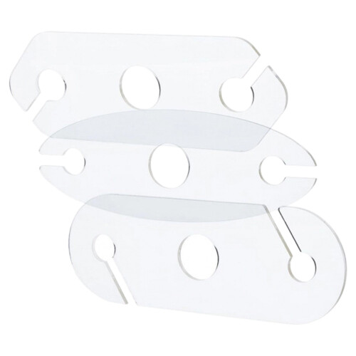 3Pcs Contemporary Acrylic Stemwares Stand For Secure And