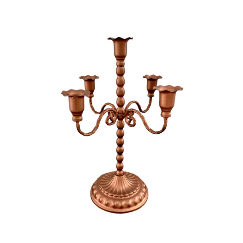 Iron Gold Candlestick Holders Decorative Candle Stands for-B